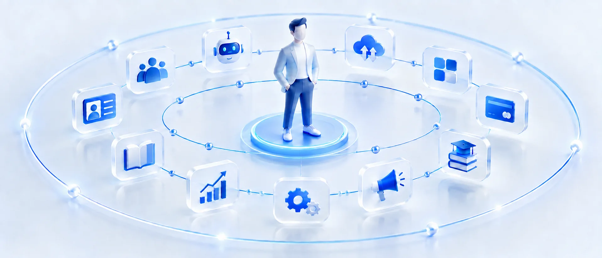 Эксперт в центре, вокруг него — инструменты Sber-Invest.kz: клиенты, CRM, AI, API, приложения, платежи, база знаний, обучение, продвижение, автоматизация и аналитика